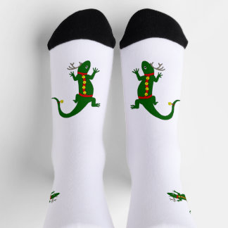 Chaussette Chaussettes de Noël pour équipage de lézards