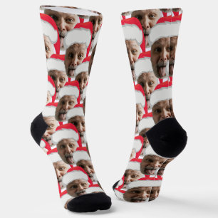 Chaussette Chaussettes de Noël rouges drôles de grand-père av