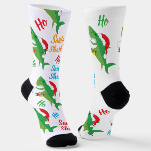 Chaussette Chaussettes de Noël Santa Shark
