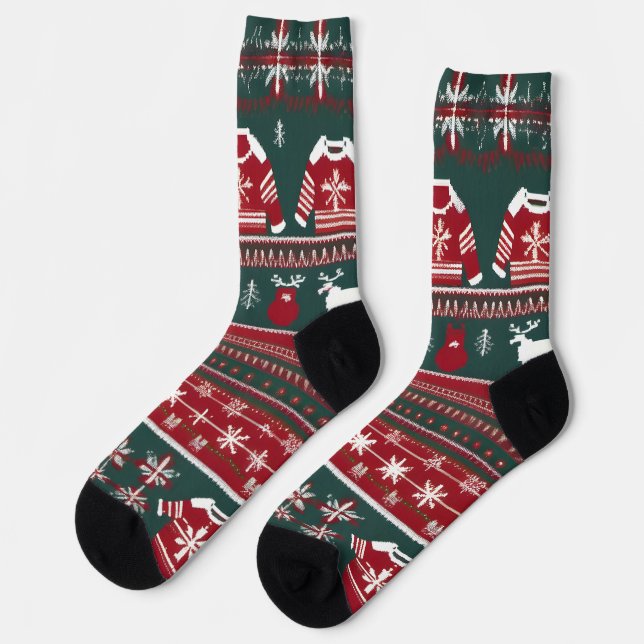 Chaussette Chaussettes de Noël très jolies (Gauche)