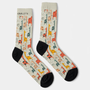 Chaussette Chaussettes de nom personnalisées
