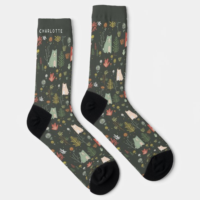 Chaussette Chaussettes de nom personnalisées (Droite)