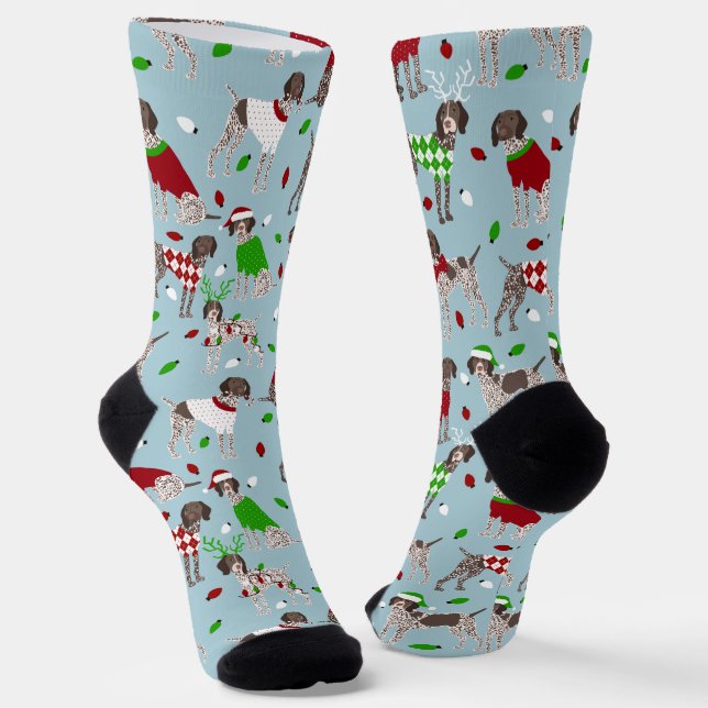 Chaussette Chaussettes de pointeur allemandes de Noël (Angulaire)