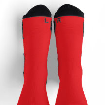 Chaussettes de sport à performance Red & Black Gri