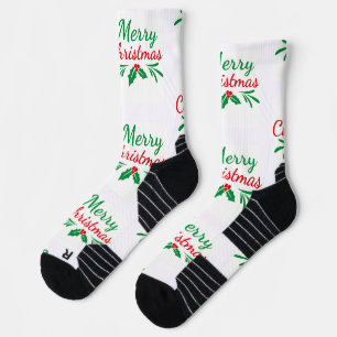 Chaussette Chaussettes de sport imprimées Joyeux Noël
