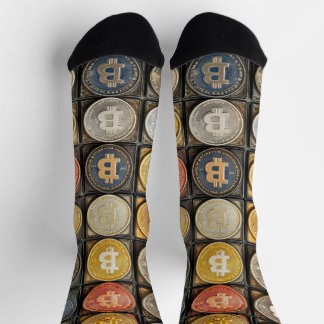 Chaussette Chaussettes de style Bitcoin pour homme pour Crist