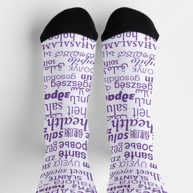 Chaussette Chaussettes de texte de santé Choisissez les coule (Haut)