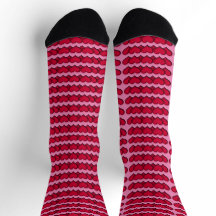 Chaussettes d'équipage à chaîne de coeur