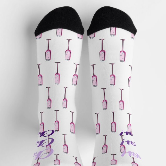 Chaussette Chaussettes d'équipage à la crème Champagne (Haut)