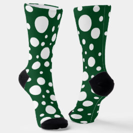 Chaussette Chaussettes d'équipage à points verts
