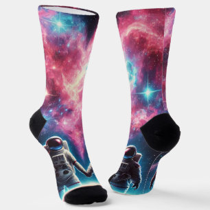Chaussette Chaussettes d'équipage d'astronautes de Galaxie