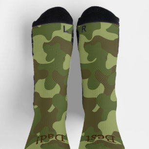 Chaussette Chaussettes d'équipage de camouflage personnalisée