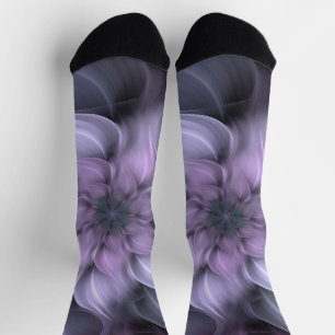 Chaussette Chaussettes d'équipage de couleur violette