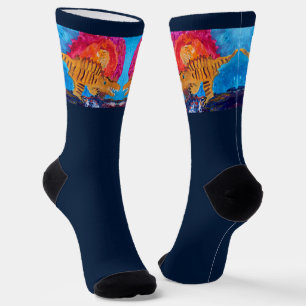 Chaussette Chaussettes d'équipage de dinosaures