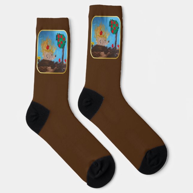 Chaussette Chaussettes d'équipage de hérisson (Droite)