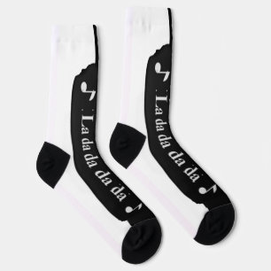 Chaussette Chaussettes d'équipage de note de musique