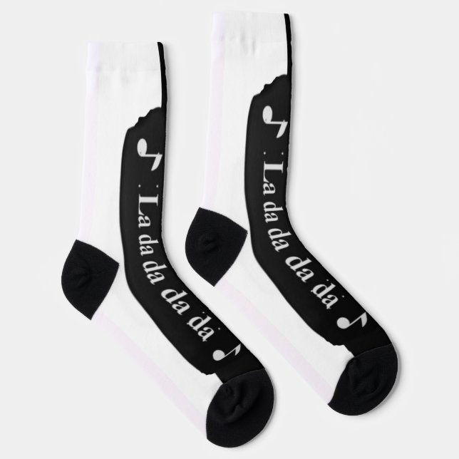 Chaussette Chaussettes d'équipage de note de musique (Droite)
