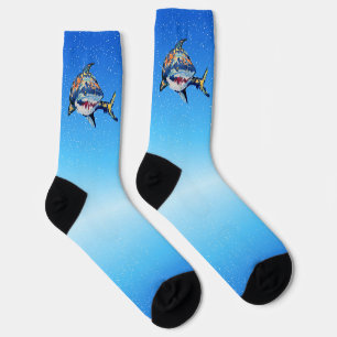 Chaussette Chaussettes d'équipage de requins