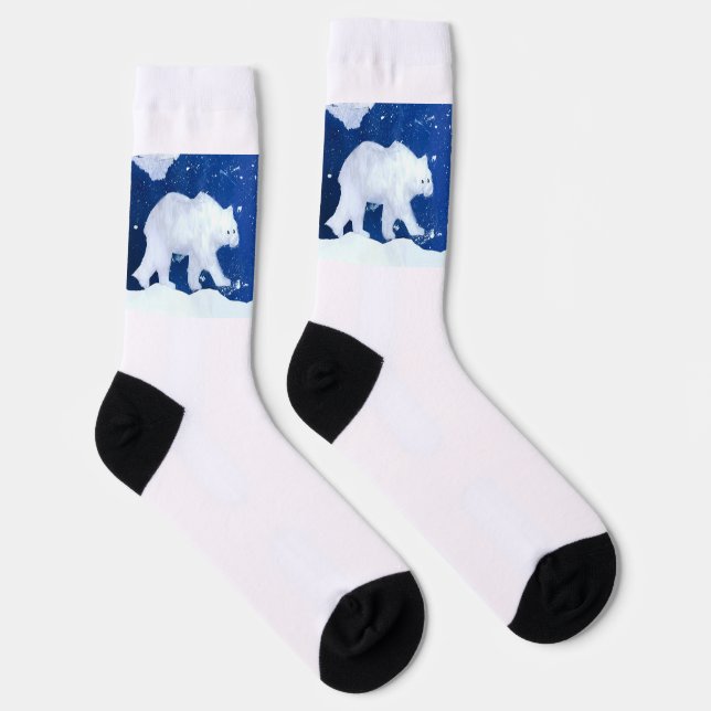 Chaussette Chaussettes d'équipage d'ours polaires (Droite)