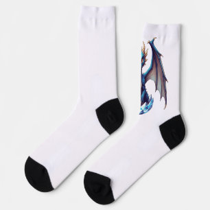 Chaussette Chaussettes d'équipage Dragon nouveau-né émergeant