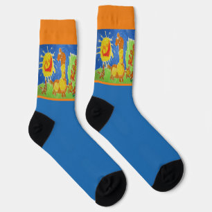 Chaussette Chaussettes d'équipage Giraffe