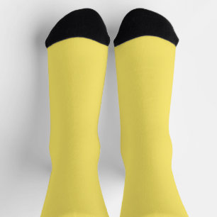 Chaussette Chaussettes d'équipage jaune couleur Crayon