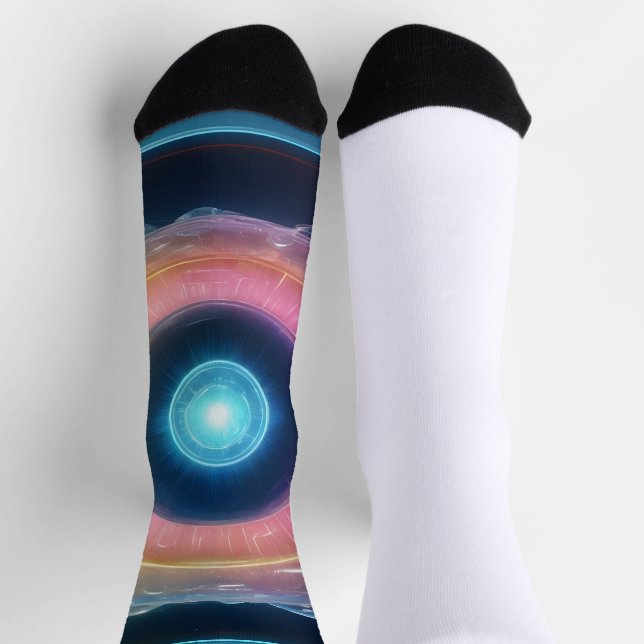 Chaussette Chaussettes d'équipage lumineuses laser non identi (Haut)