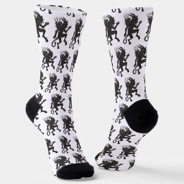 Chaussette Chaussettes d'équipage Motif Krampus (Angulaire)