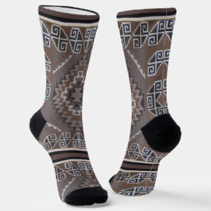 Chaussette Chaussettes d'équipage Motifs amérindiennes