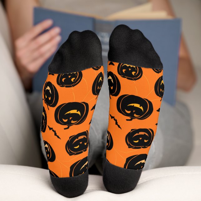 Chaussette Chaussettes d'équipage Motifs "Halloween" (Fond)