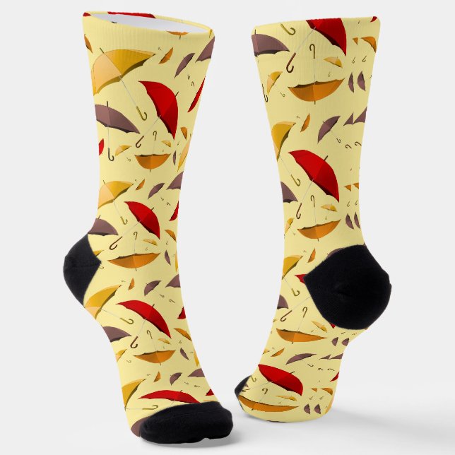 Chaussette Chaussettes d'équipage parapluie d'automne (Angulaire)