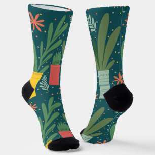 Chaussette Chaussettes d'équipage plantes