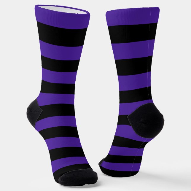 Chaussette Chaussettes d'équipage pourpres/noires (Angulaire)