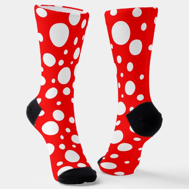 Chaussette Chaussettes d'équipage Red Spots (Angulaire)