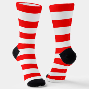 Chaussette Chaussettes d'équipage Red Stripes