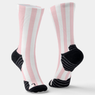 Chaussette Chaussettes d'équipage rose et blanc