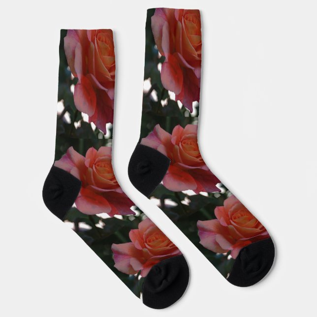 Chaussette Chaussettes D'Équipage roses Et Coeurs (Droite)