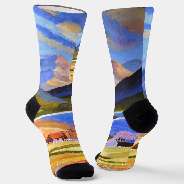 Chaussette chaussettes des Highlands écossais (Angulaire)