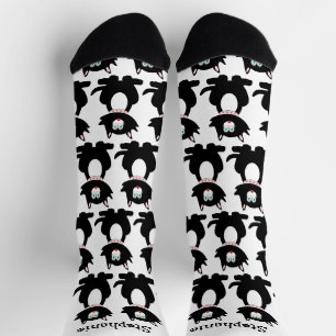 Chaussette Chaussettes Design Chat Noir