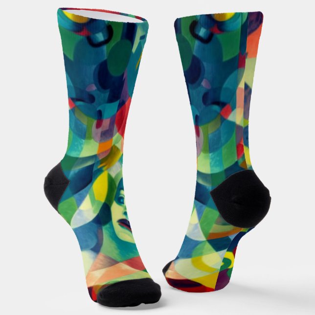 Chaussette Chaussettes d'espoir Abstraites (Angulaire)
