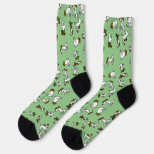 Chaussettes dessin animé drôle Jack Russell