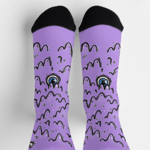 Chaussette Chaussettes d'eyeball d'Halloween - Chaussettes d'