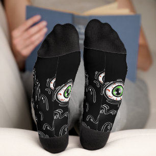 Chaussette Chaussettes d'eyeball d'Halloween - Chaussettes d'