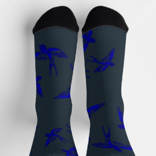 Chaussette Chaussettes d'hirondelle ultramarine