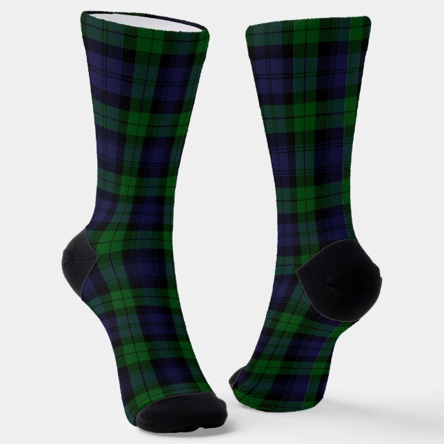 Chaussette Chaussettes d'impression Tartan Black Watch (Angulaire)