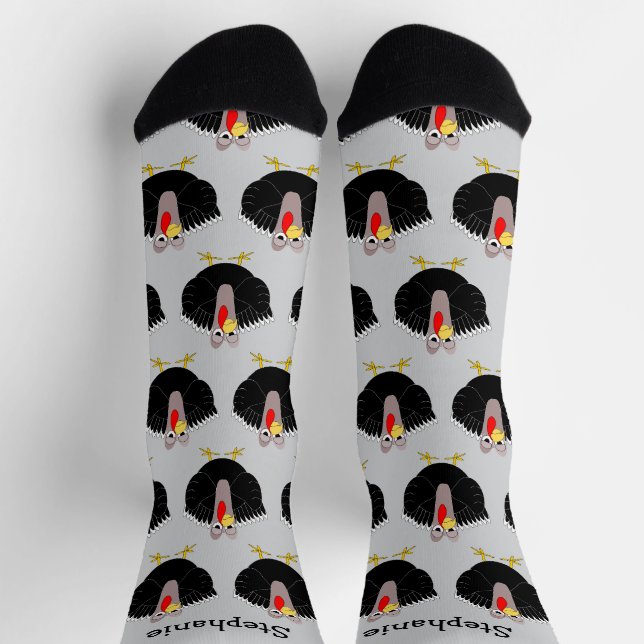 Chaussette Chaussettes Dinde Design (Haut)