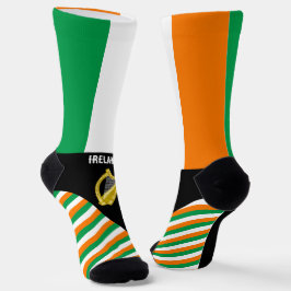 Chaussette Chaussettes d'Irlande, couleurs du drapeau irlanda