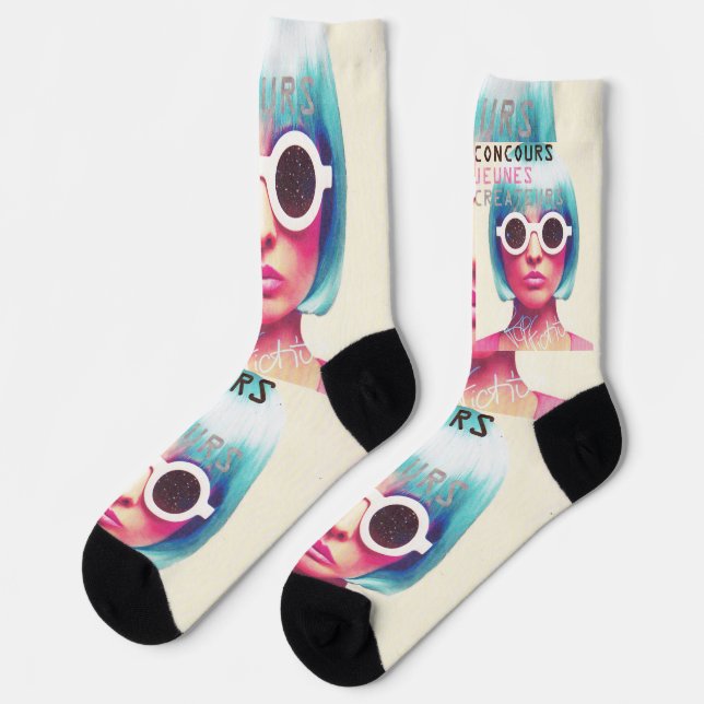 Chaussette Chaussettes Disco Doll Pour Femmes (Gauche)