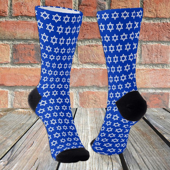 Chaussette Chaussettes d'Israël, drapeau d'Israël patriotique (Créateur téléchargé)