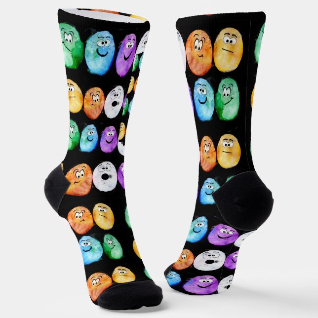 Chaussette Chaussettes d'oeufs de Pâques amusantes (Angulaire)